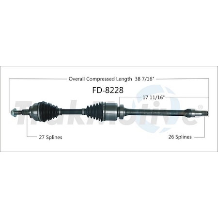 Surtrack Axle Cv Axle Shaft, Fd-8228 FD-8228